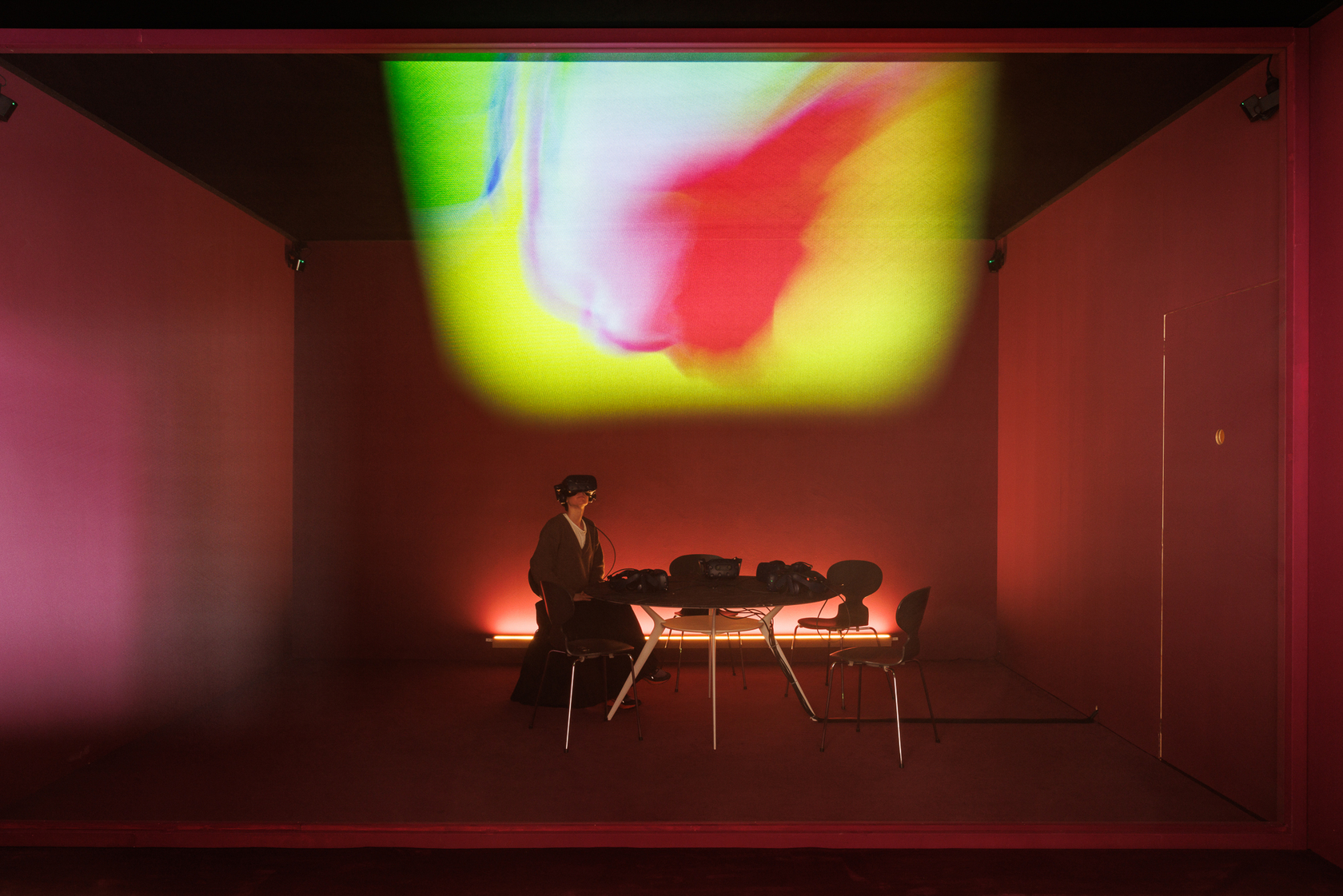 Exhibition view: Dominique Gonzalez-Foerster, Endodrome, Casino Luxembourg &ndash; Forum d&rsquo;art contemporain, 2023. Photo : Lynn Theisen ⁠