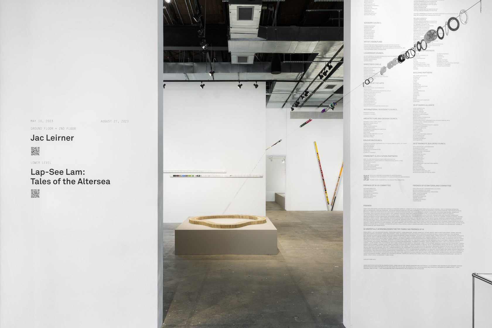 Exhibition view: Jac Leirner, Swiss Institute, New York, 2025. Photo © Daniel Pérez