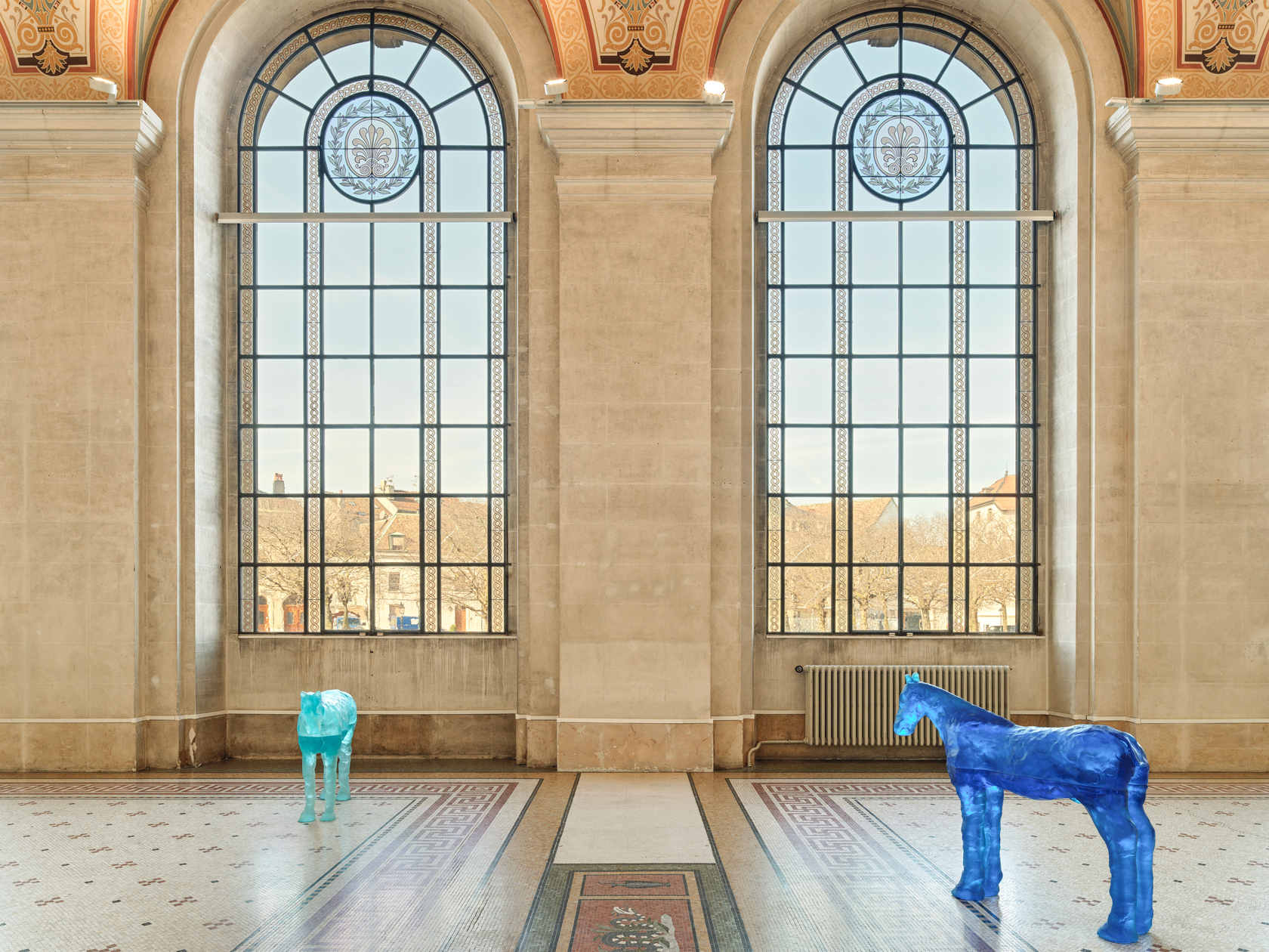 Exhibition view: Ugo Rondinone, when the sun goes down and the moon comes up, Musée d’art et d’histoire de Genève,...