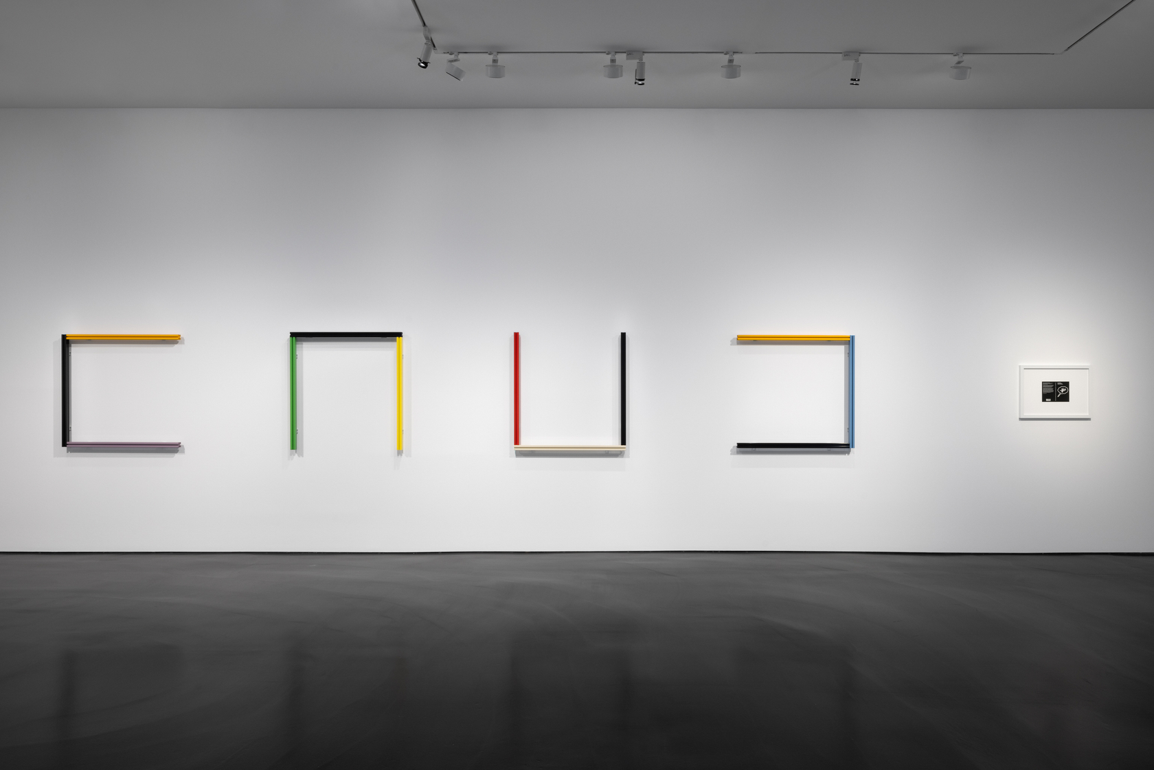 Exhibition view: Liam Gillick, Fact Structures Amount StructuresLanguage Structures, Esther Schipper, Berlin, 2024. Photo © Andrea Rossetti