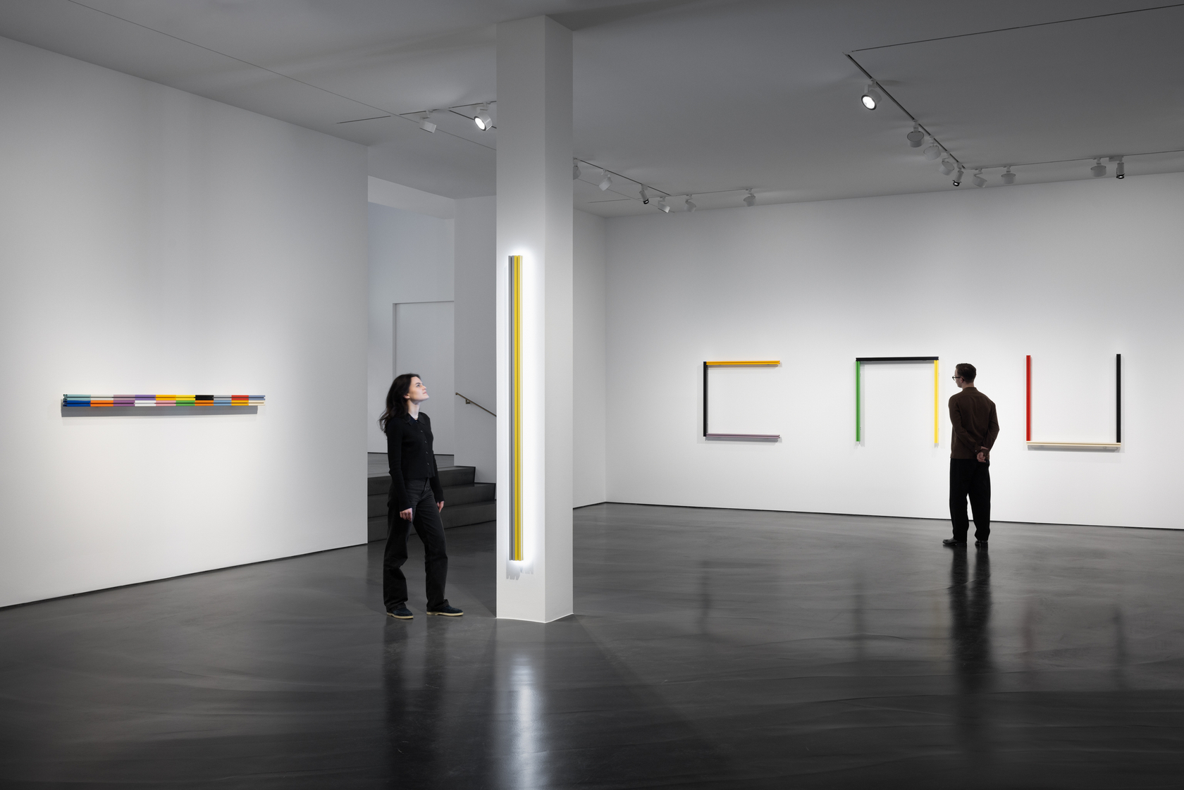 Exhibition view: Liam Gillick, Fact Structures Amount Structures Language Structures, Esther Schipper, Berlin, 2024. Photo © Andrea Rossetti