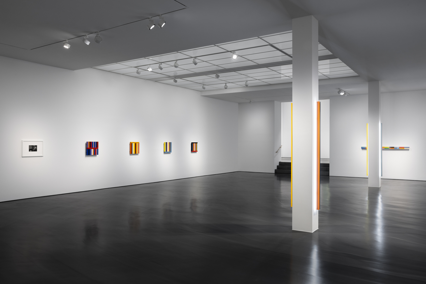 Exhibition view: Liam Gillick, Fact Structures Amount Structures Language Structures, Esther Schipper, Berlin, 2024. Photo © Andrea Rossetti