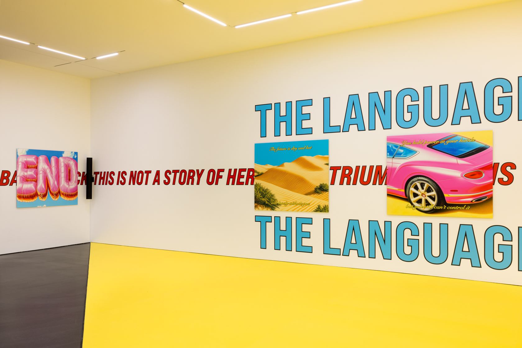 Exhibition view: Cemile Sahin, ROAD RUNNER, Esther Schipper, Berlin, 2025. Photo: © Andrea Rossetti