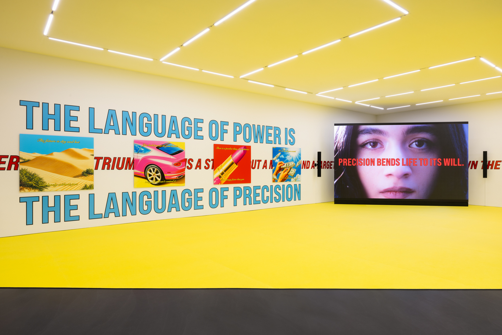 Exhibition view: Cemile Sahin, ROAD RUNNER, Esther Schipper, Berlin, 2025. Photo: © Andrea Rossetti