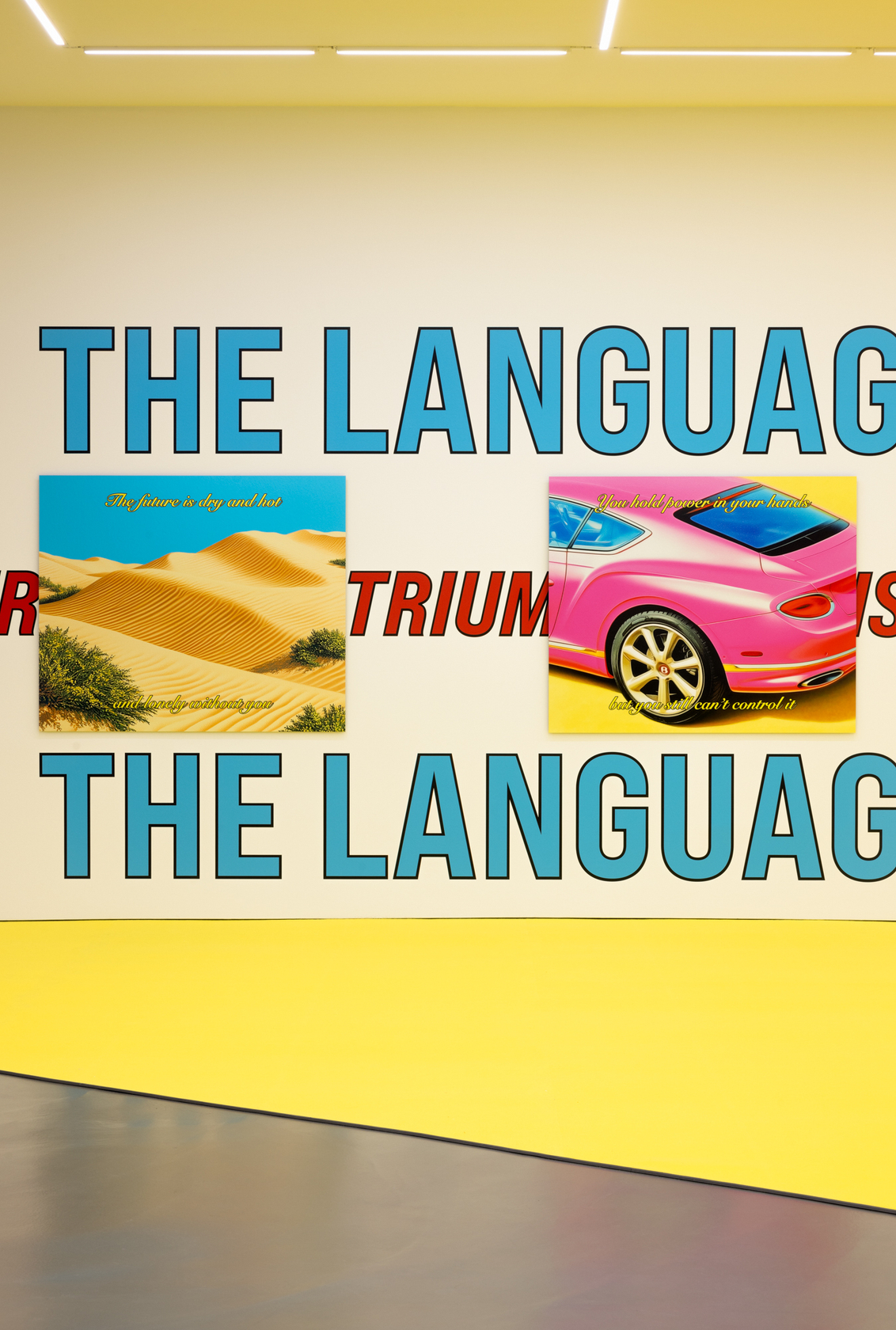 Exhibition view: Cemile Sahin, ROAD RUNNER, Esther Schipper, Berlin, 2025. Photo: © Andrea Rossetti