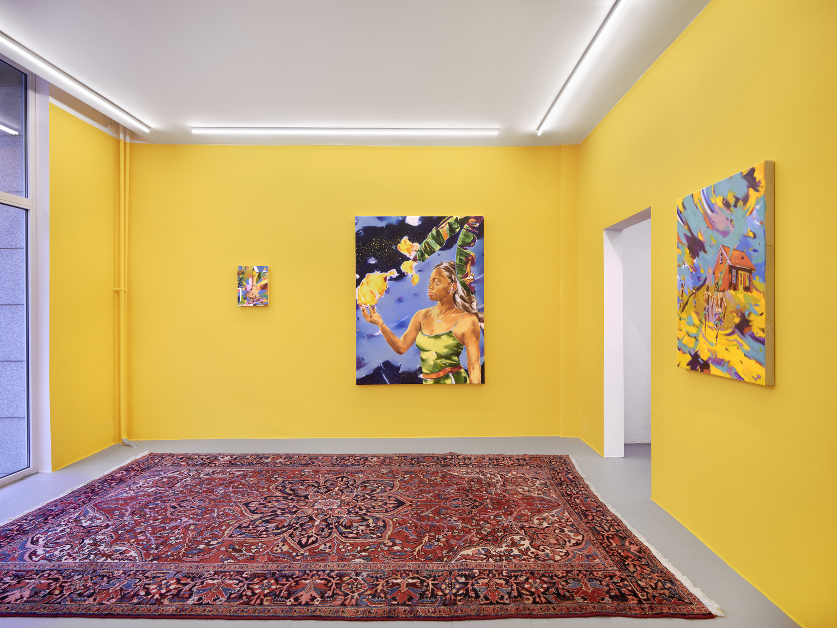 Norbert Bisky, Im Freien, Kunstverein Freunde Aktueller Kunst, Zwickau, 2022. © Eberhard Thonfeld/Imago. © the artist / VG Bild-Kunst, Bonn...