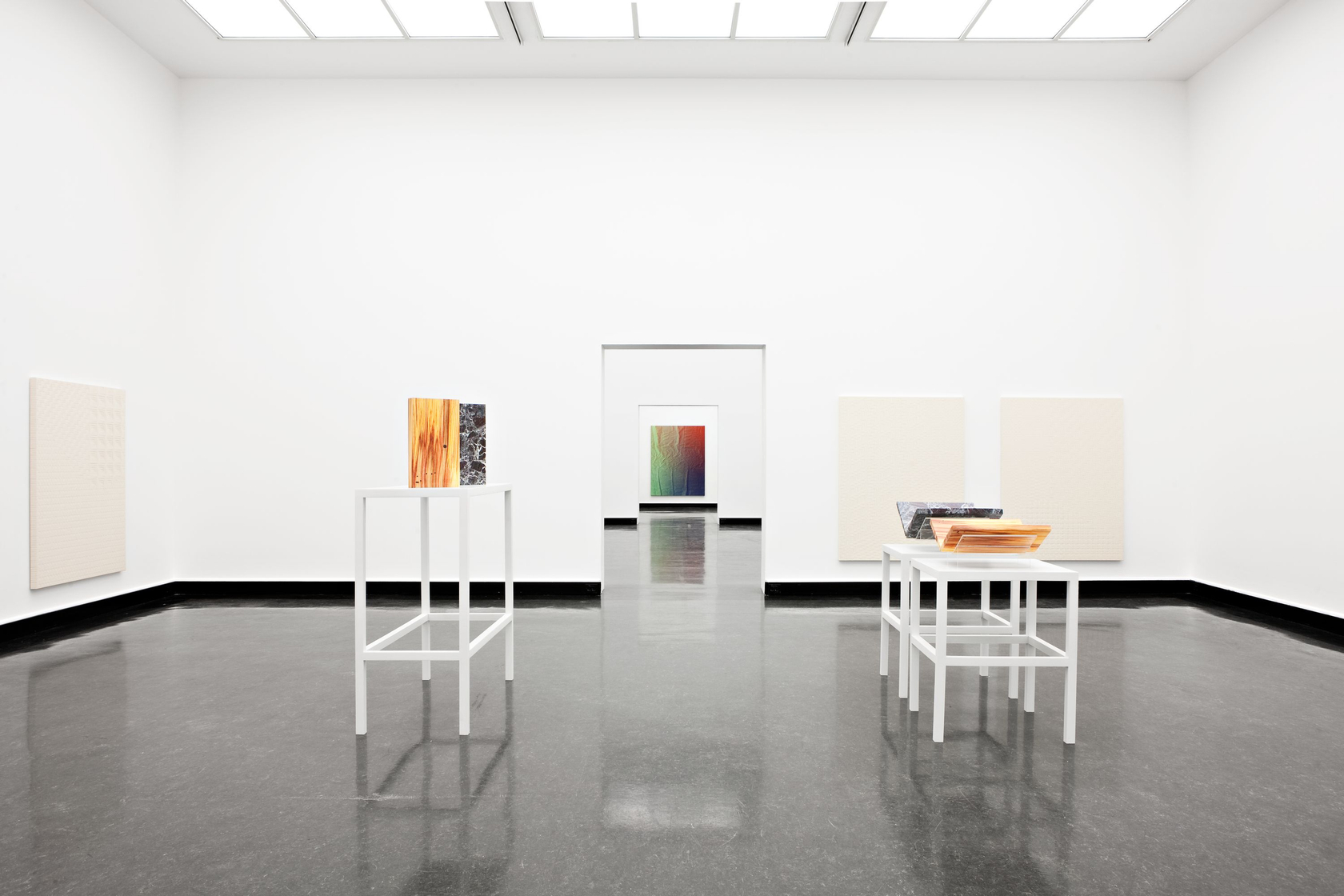 Installation view, Tauba Auerbach, Tetrachromat, Wiels, Brussels, 2013. © Tauba Auerbach. Courtesy the artist and STANDARD (OSLO), Oslo. Photo: Vegard...
