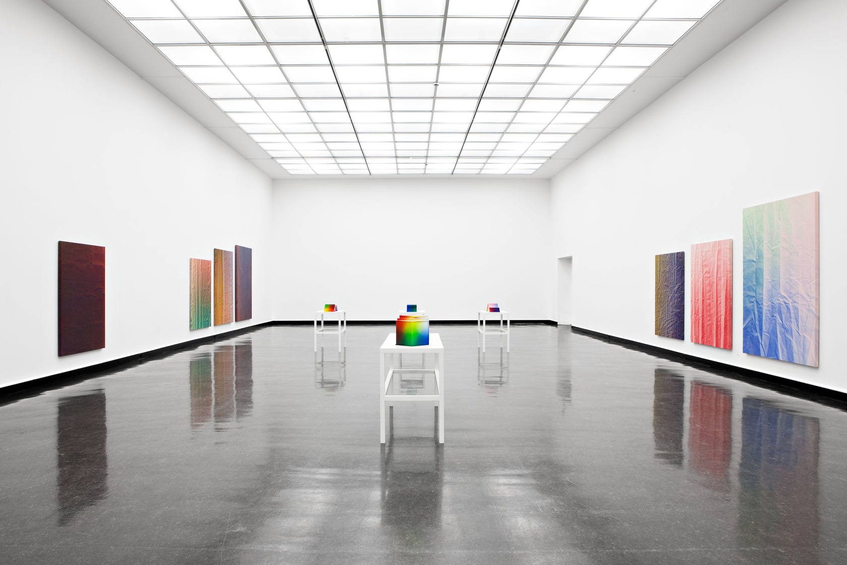 Installation view, Tauba Auerbach, Tetrachromat, Wiels, Brussels, 2013. © Tauba Auerbach. Courtesy the artist and STANDARD (OSLO), Oslo. Photo: Vegard...