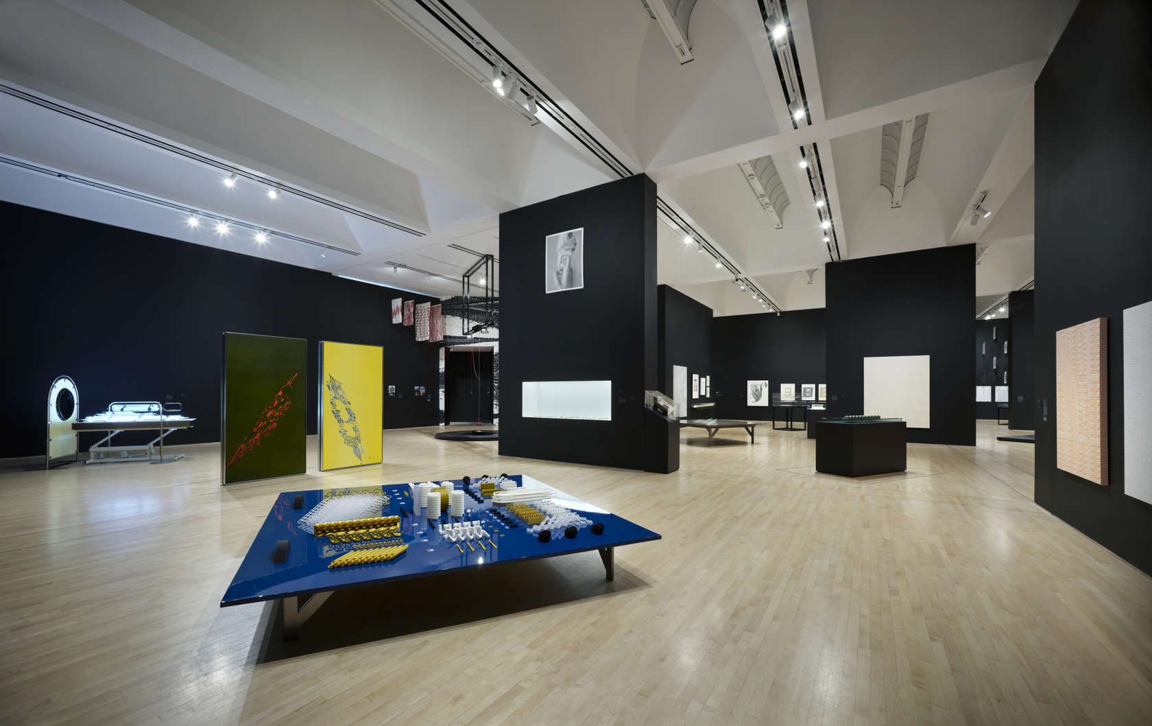 Installation view, Tauba Auerbach – S v Z, San Francisco Museum of Modern Art, San Francisco, CA, December 18, 2021...