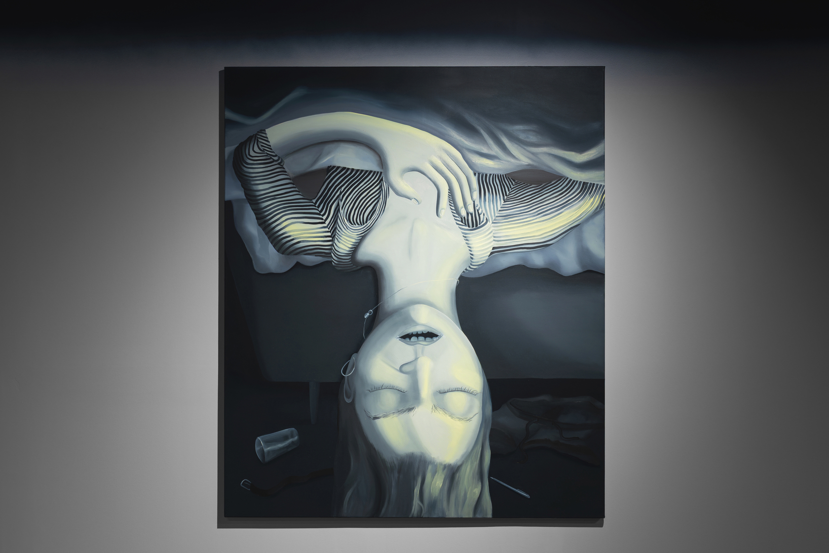 Exhibition view: A Dreamlike Pandemic: The Paintings of Karolina Jabłońska, Krupa Art Foundation, Wrocław, 2025. Photo &copy; Alicja Kielan /...