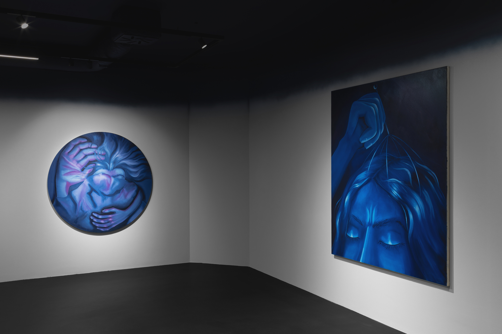 Exhibition view: A Dreamlike Pandemic: The Paintings of Karolina Jabłońska, Krupa Art Foundation, Wrocław, 2025. Photo &copy; Alicja Kielan /...