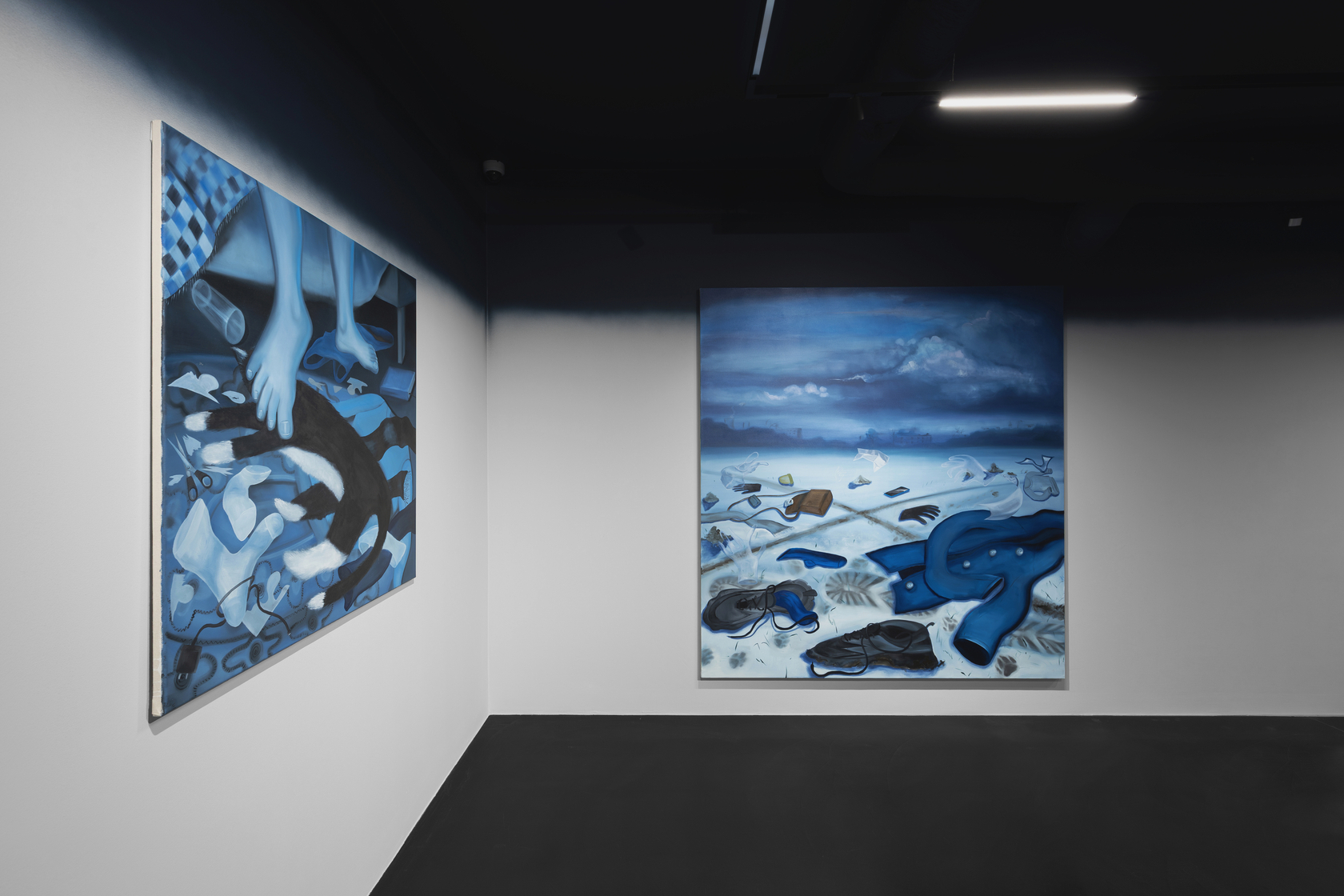 Exhibition view: A Dreamlike Pandemic: The Paintings of Karolina Jabłońska, Krupa Art Foundation, Wrocław, 2025. Photo &copy; Alicja Kielan /...