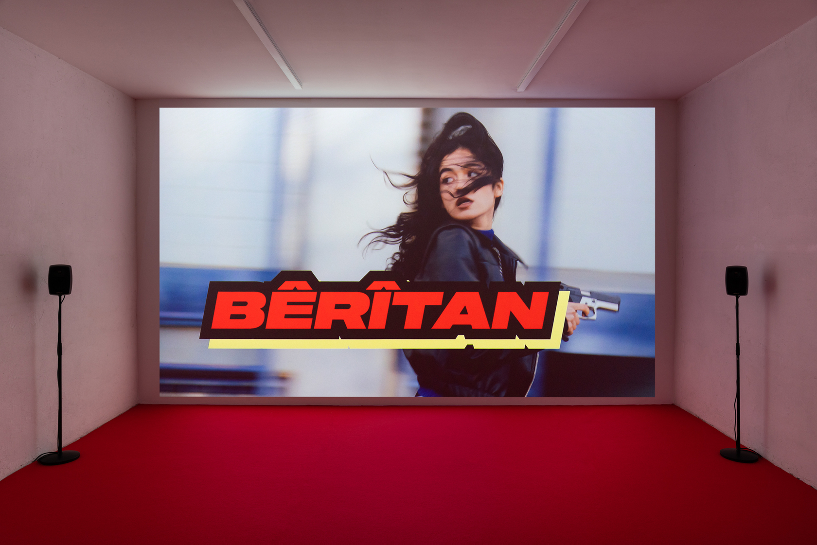 Exhibition view, Cemile Sahin, ROAD RUNNER, curated by Chiara Nuzzi. Photo &copy; Andrea Rossetti and Tiziano Ercoli