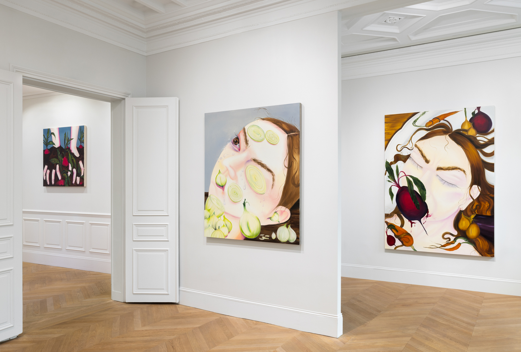 Exhibition view: Karolina Jabłońska, Jarred Kitchen, Esther Schipper, Paris, 2025. Photo © Andrea Rossetti