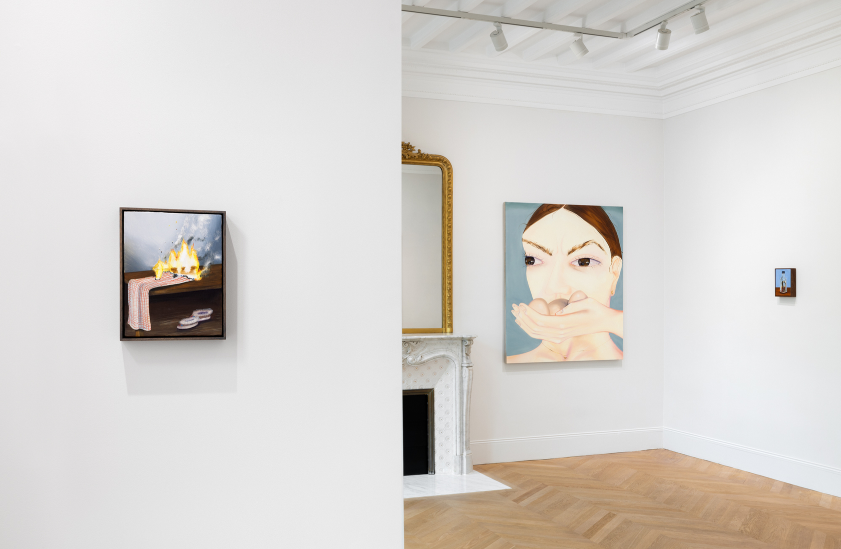 Exhibition view: Karolina Jabłońska, Jarred Kitchen, Esther Schipper, Paris, 2025. Photo © Andrea Rossetti