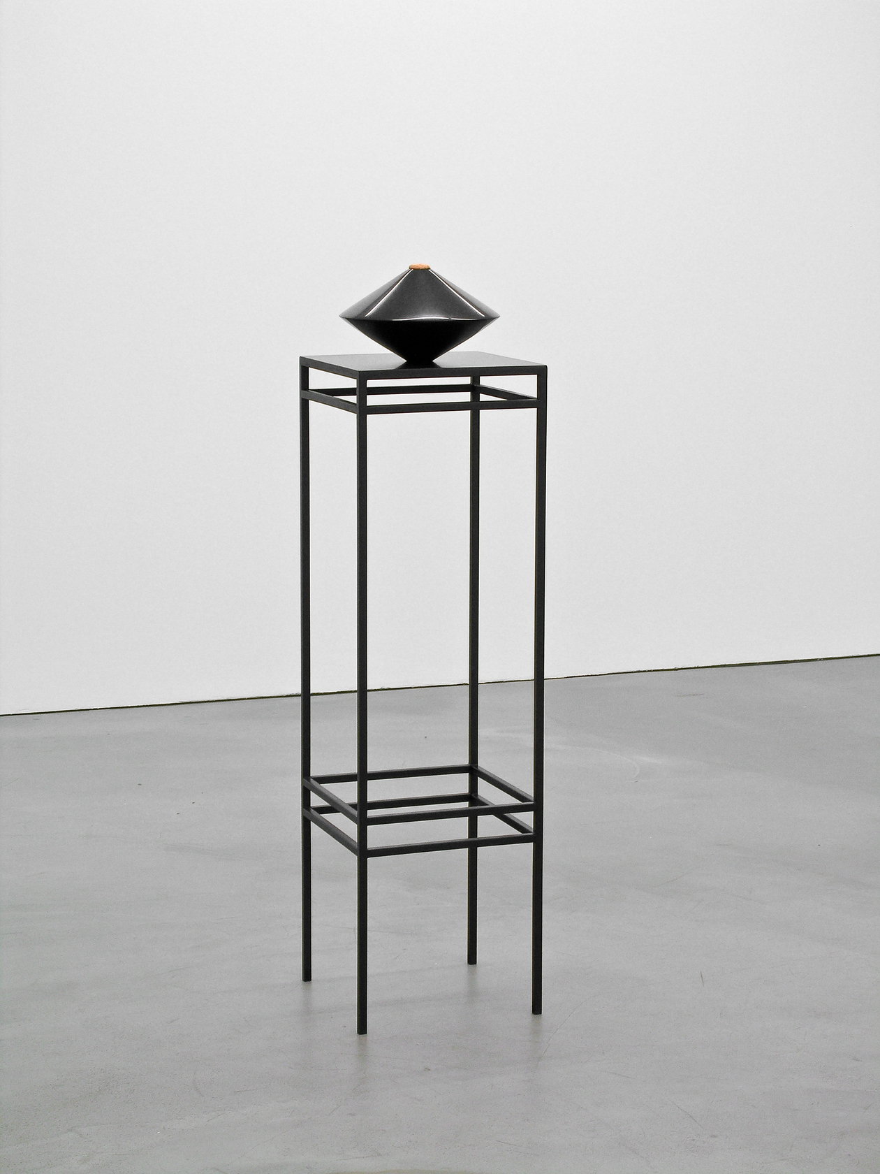 La Terra gira le spalle al Sole / The Earth turns its back to the Sun, 2007 Painted iron, black...