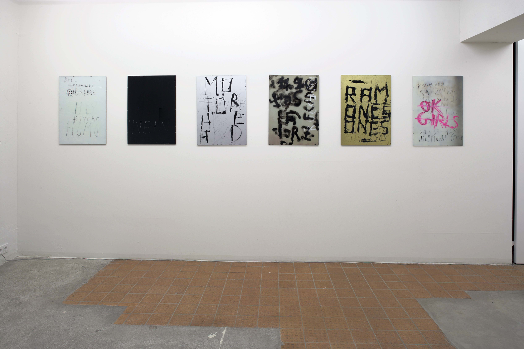 Exhibition view: Florian S&uuml;ssmayr, Malerei, Johnen Galerie, Berlin, 2005 Photo &copy; Sebastian Schobbert