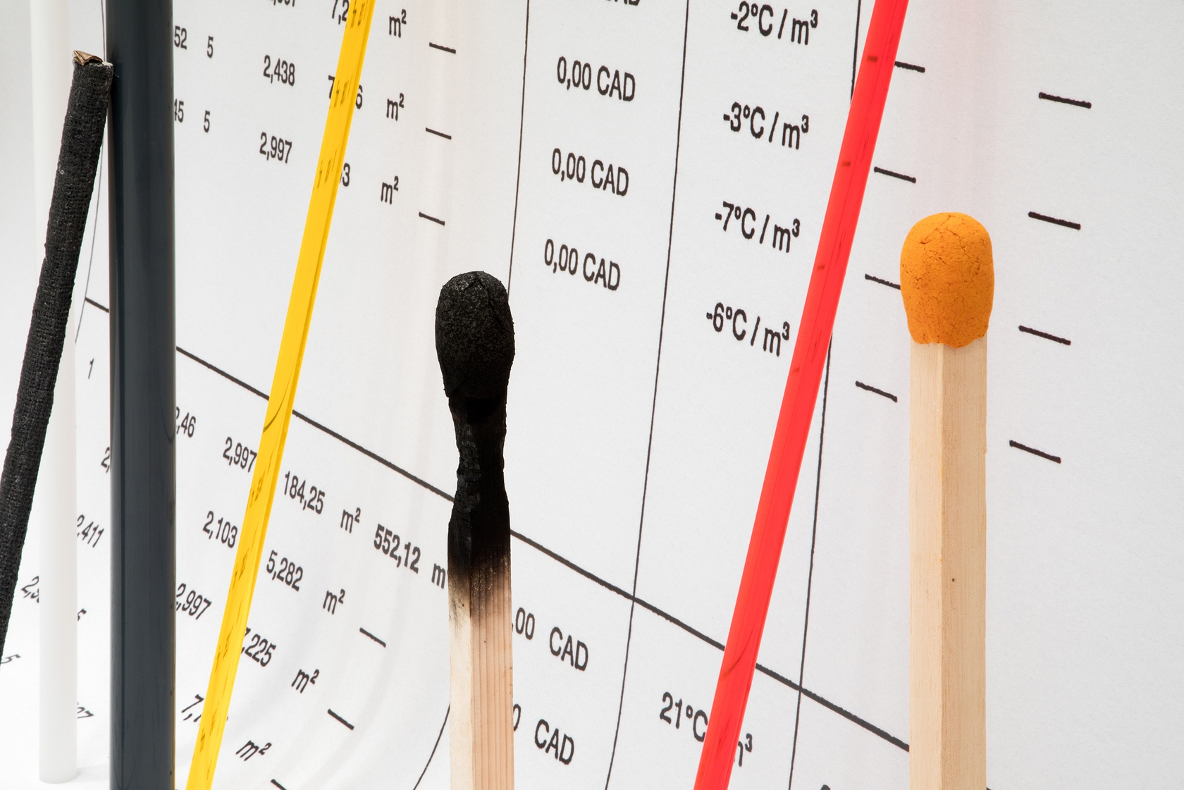 thermal optimization (with error bars), 2018 (detail) Paper, PVC, wood, mixed media Photo © Jimmy Limit