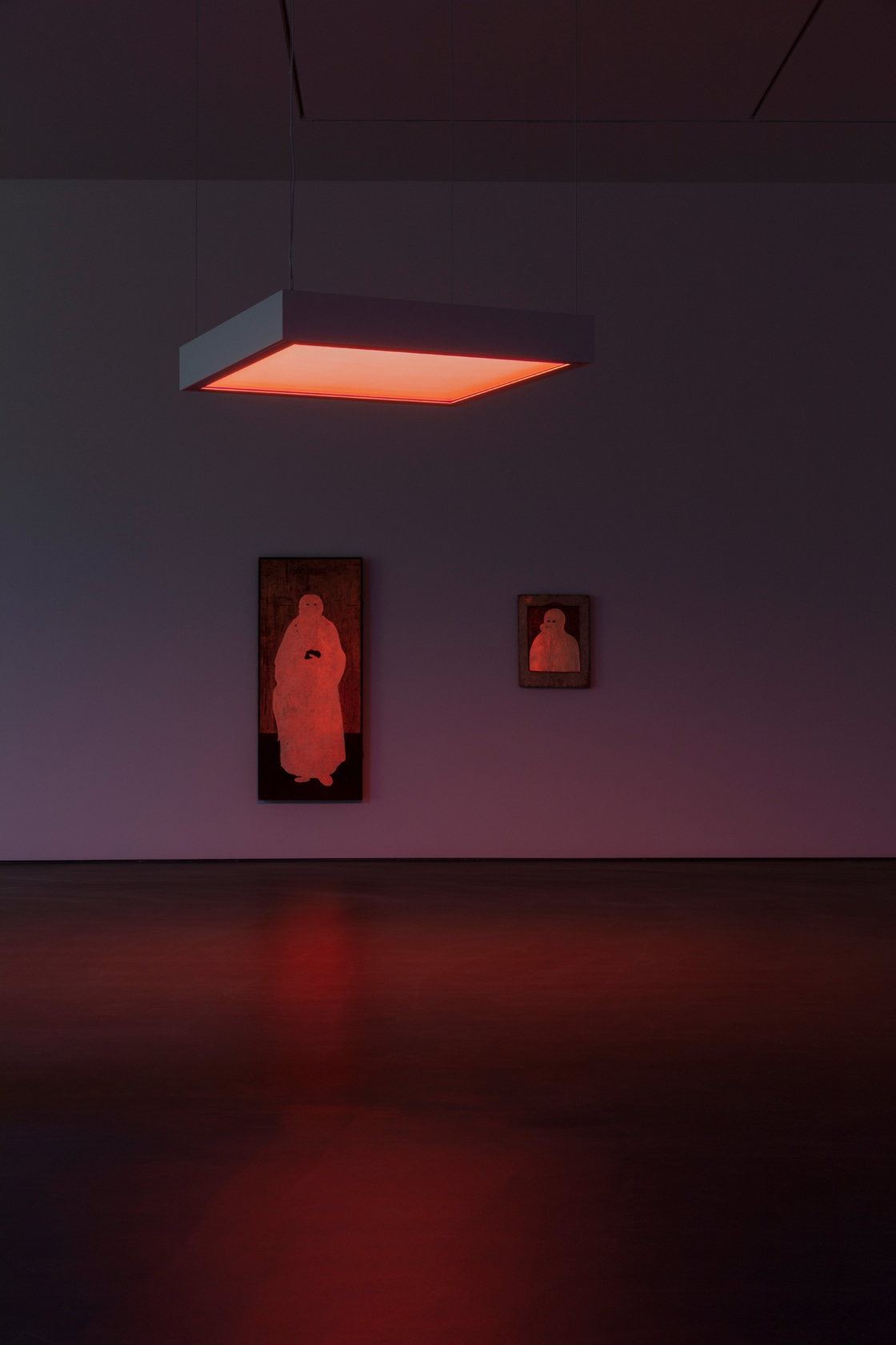 Top: Etienne Chambaud, Model for Afar (Solis Lacus, 7 November 1492), 2021. Left: Etienne Chambaud, Uncreature, 2021. Right: Etienne Chambaud,...