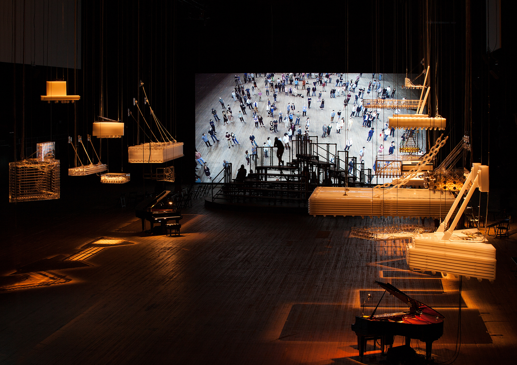 Exhibition view: Philippe Parreno, H {N)Y P N(Y} OSIS, Park Avenue Armory, New York, 2015. Photo © Andrea Rossetti