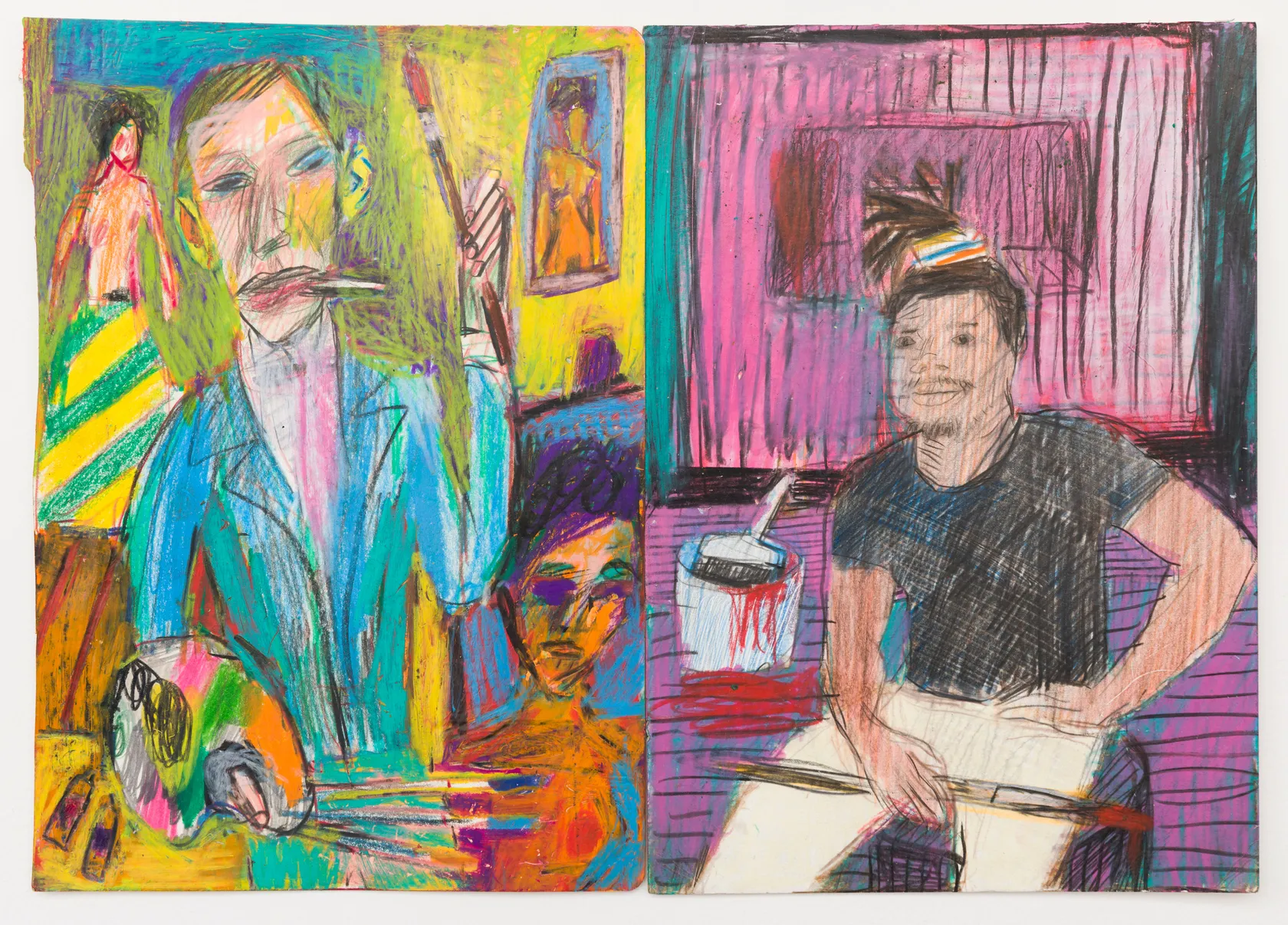 Matthew Collings Kirchner & Alvaro Barrington Shared Studio, 2022