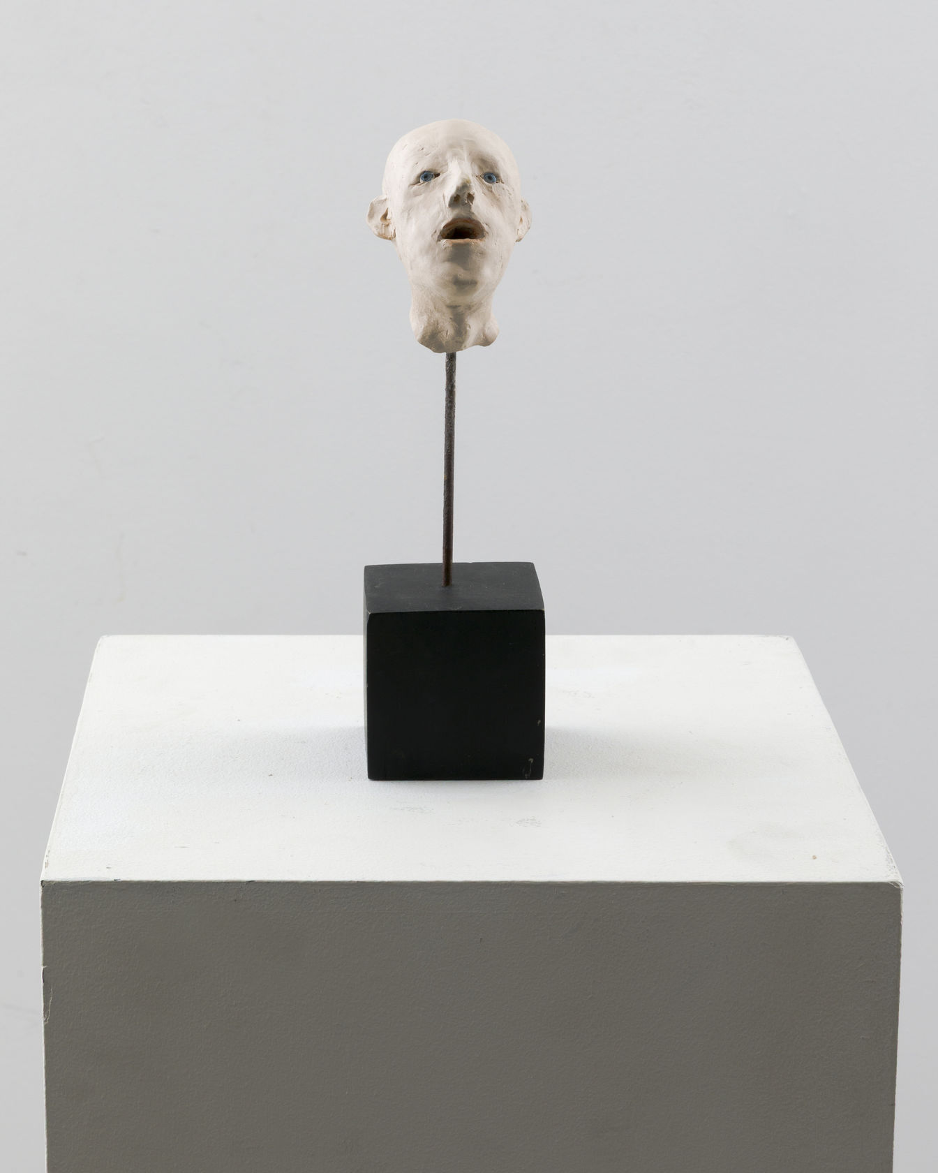 John Kirby, Untitled (Head on stick), 2010