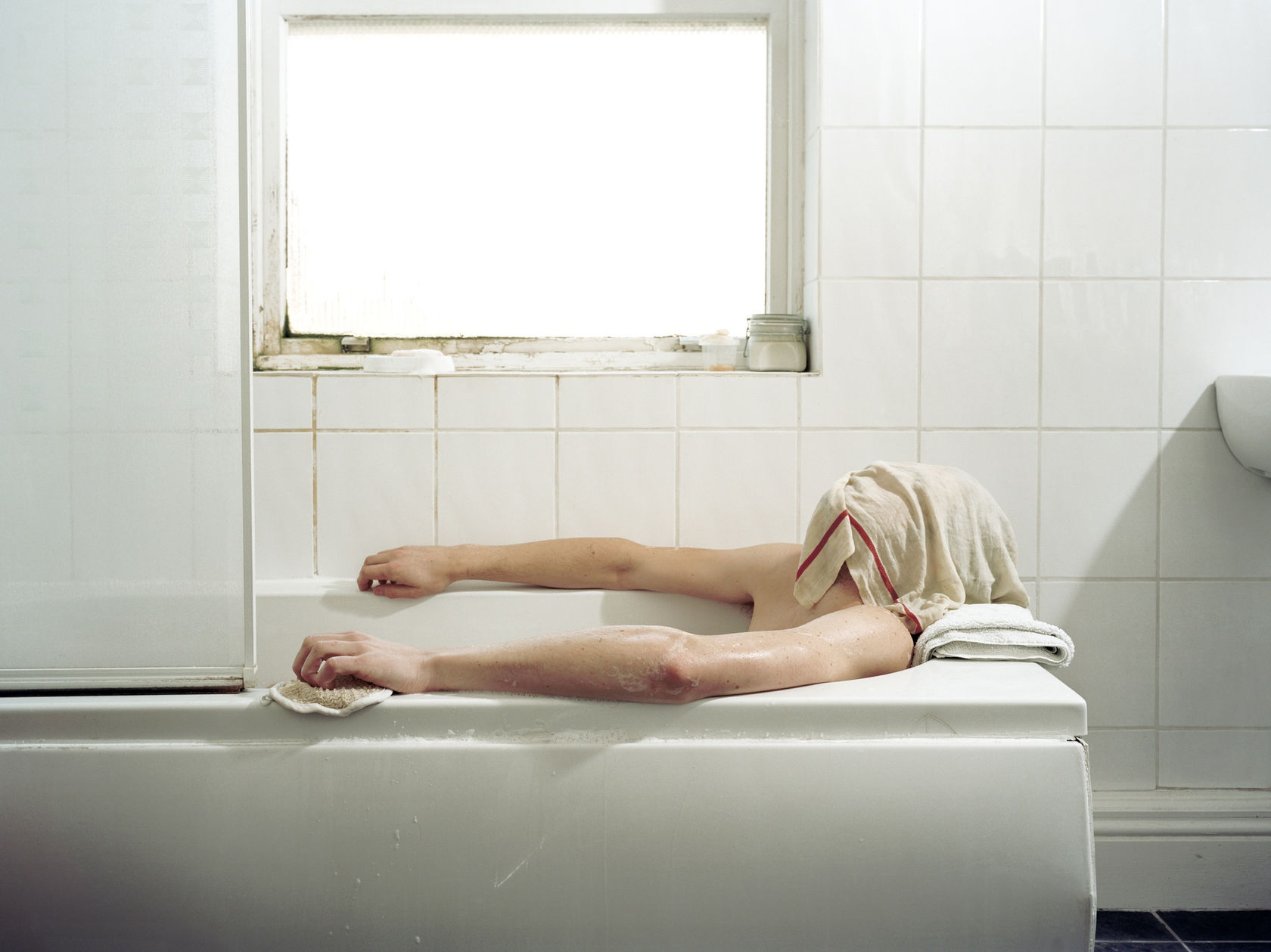 Geir Moseid From the series Plucked (Lying figure 2), 2008