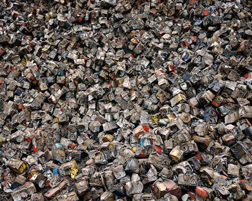 Edward Burtynsky, Densified Oil Filters #1, Hamilton, Ontario, Canada, 1997