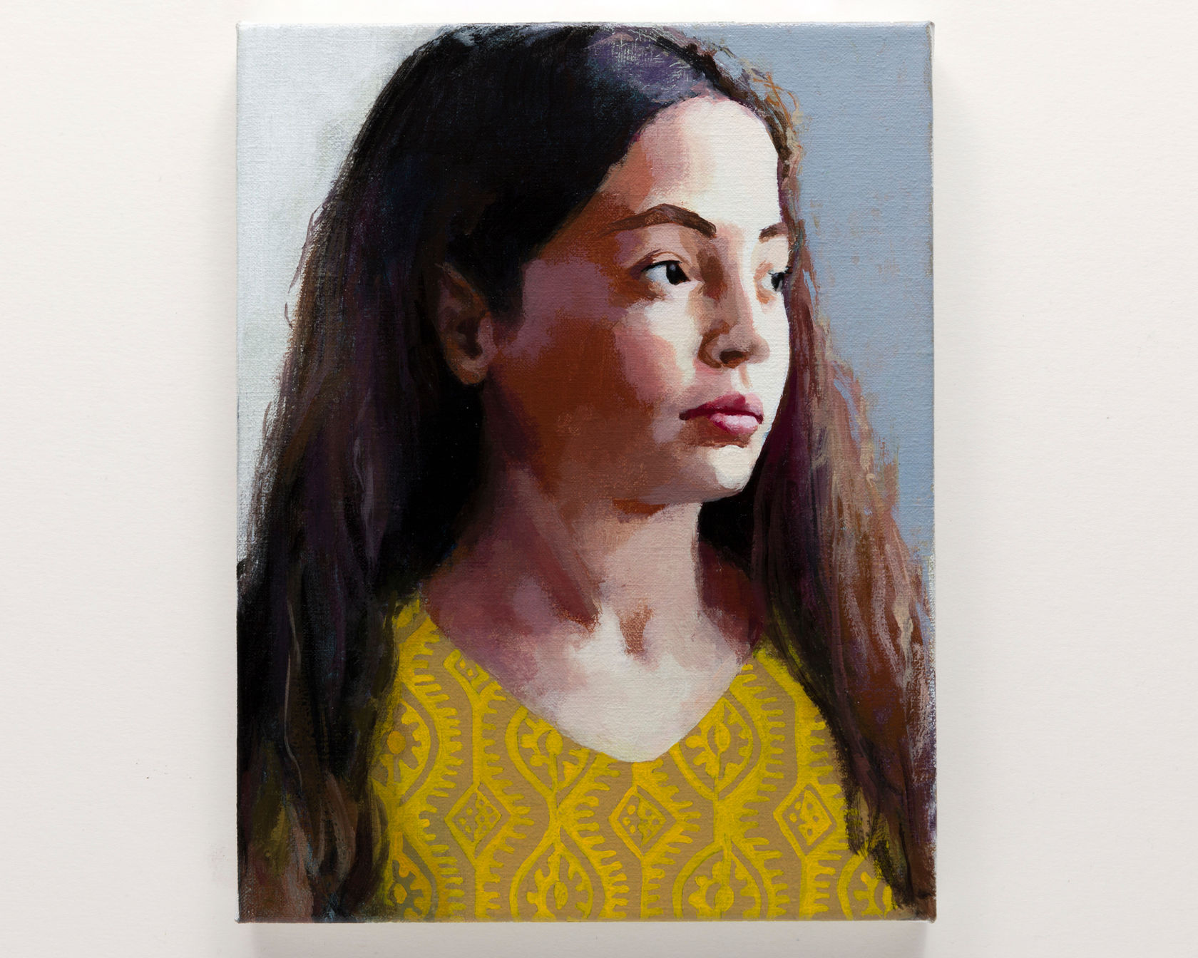 Claerwen James J in a Yellow Dress, 2023