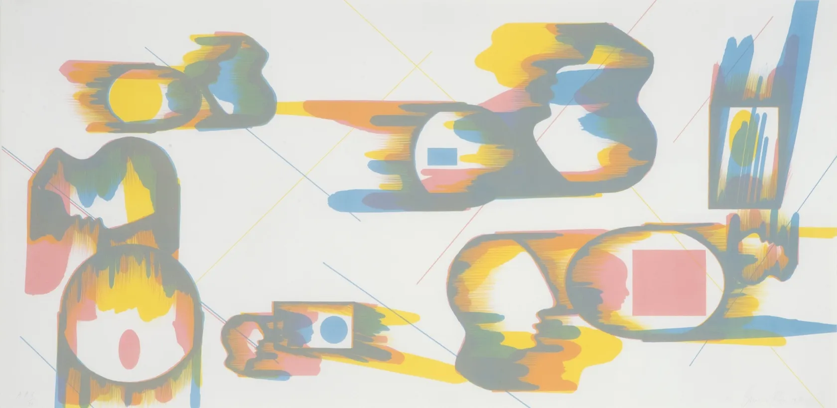 Bernard Cohen Six Images for J, Sixth Image for J, 1976