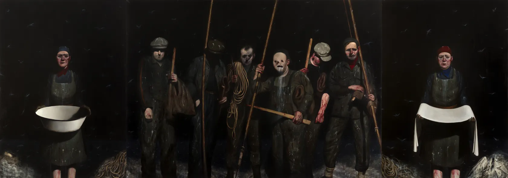 Ken Currie, Bird People (after JM), 2018