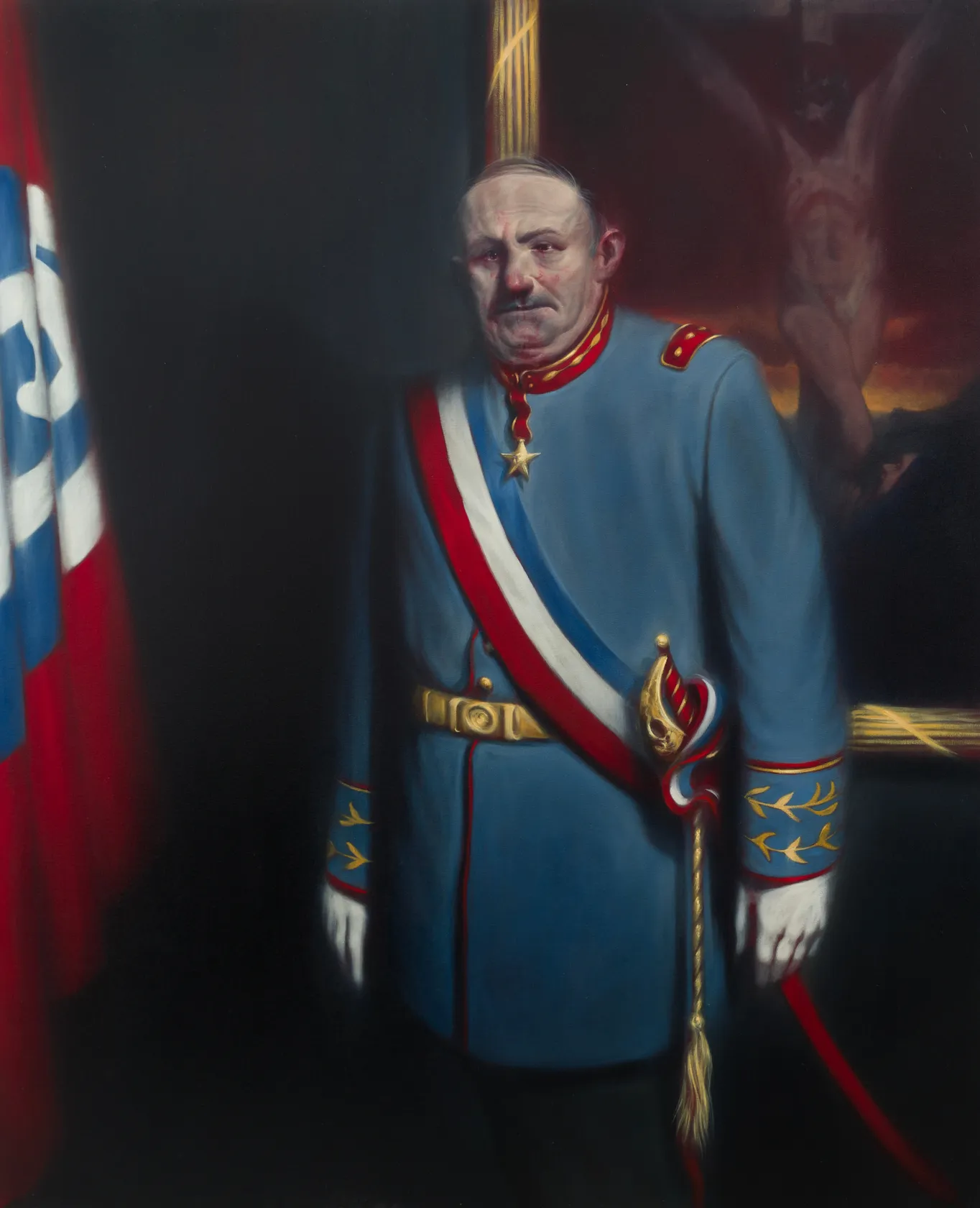 Ken Currie, Uniformed Man, Standing, 2008