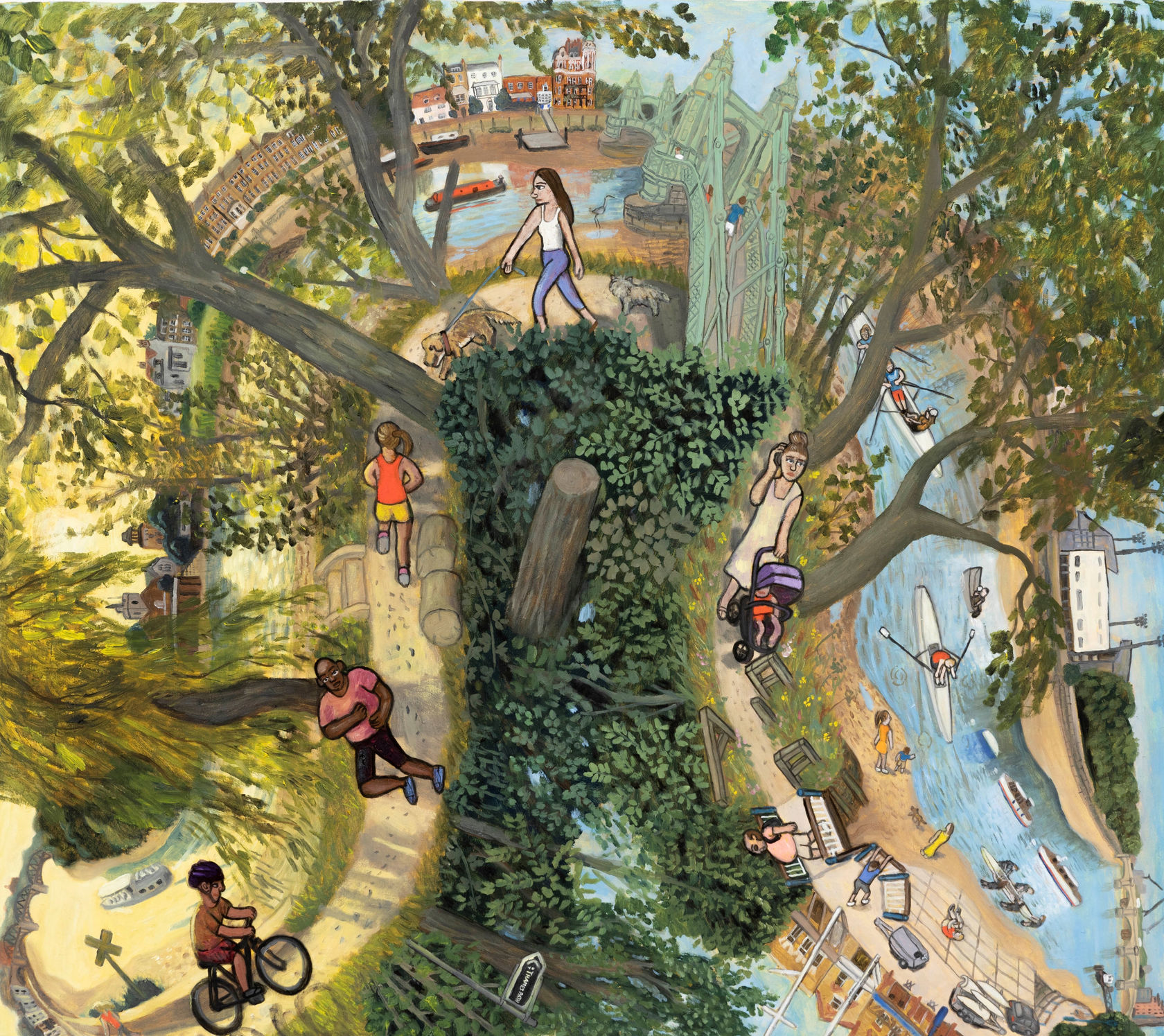 Jiro Osuga, The River, 2. Barnes Bridge to Putney Bridge, 2019