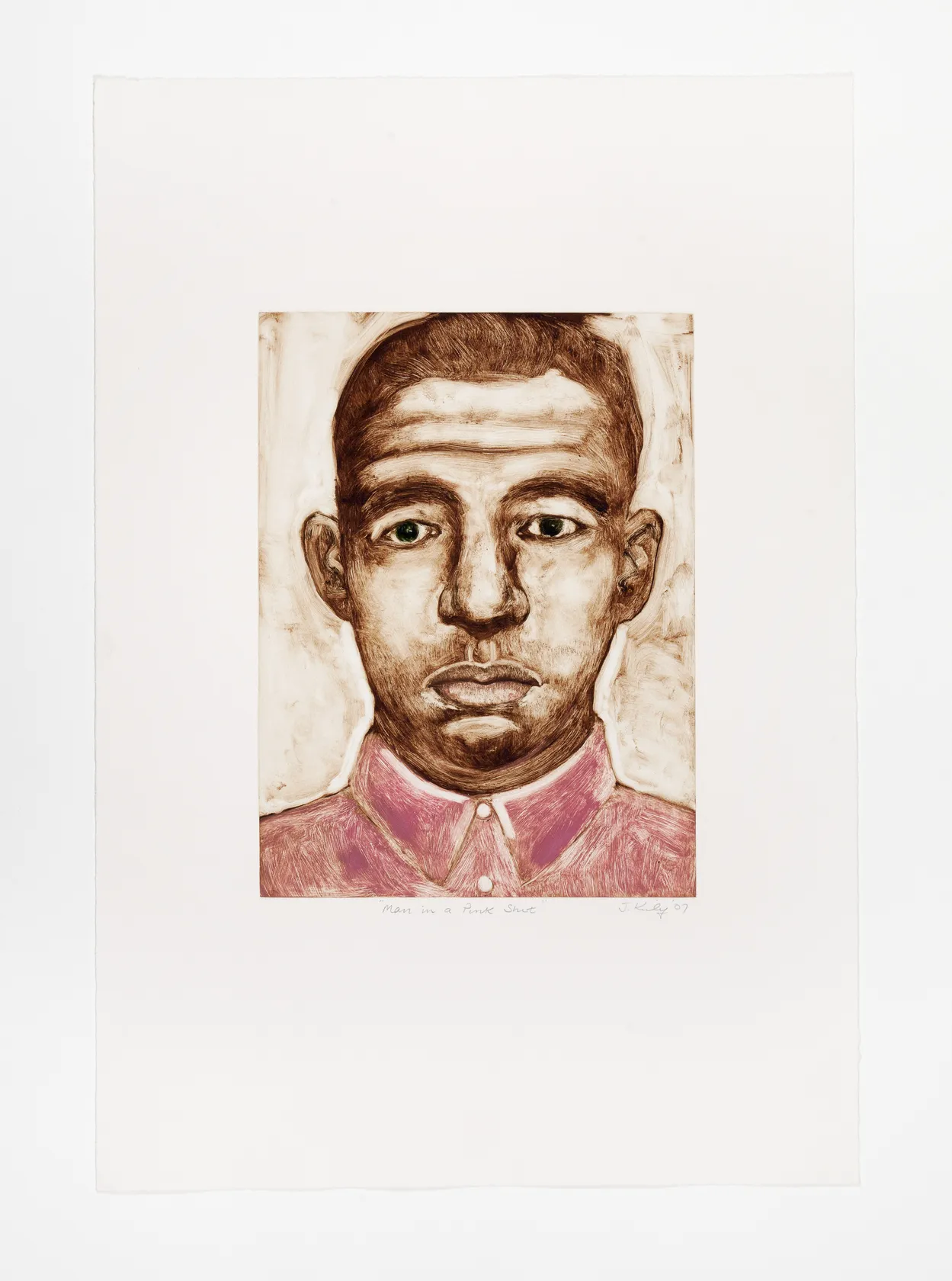 John Kirby Man in pink shirt, 2007