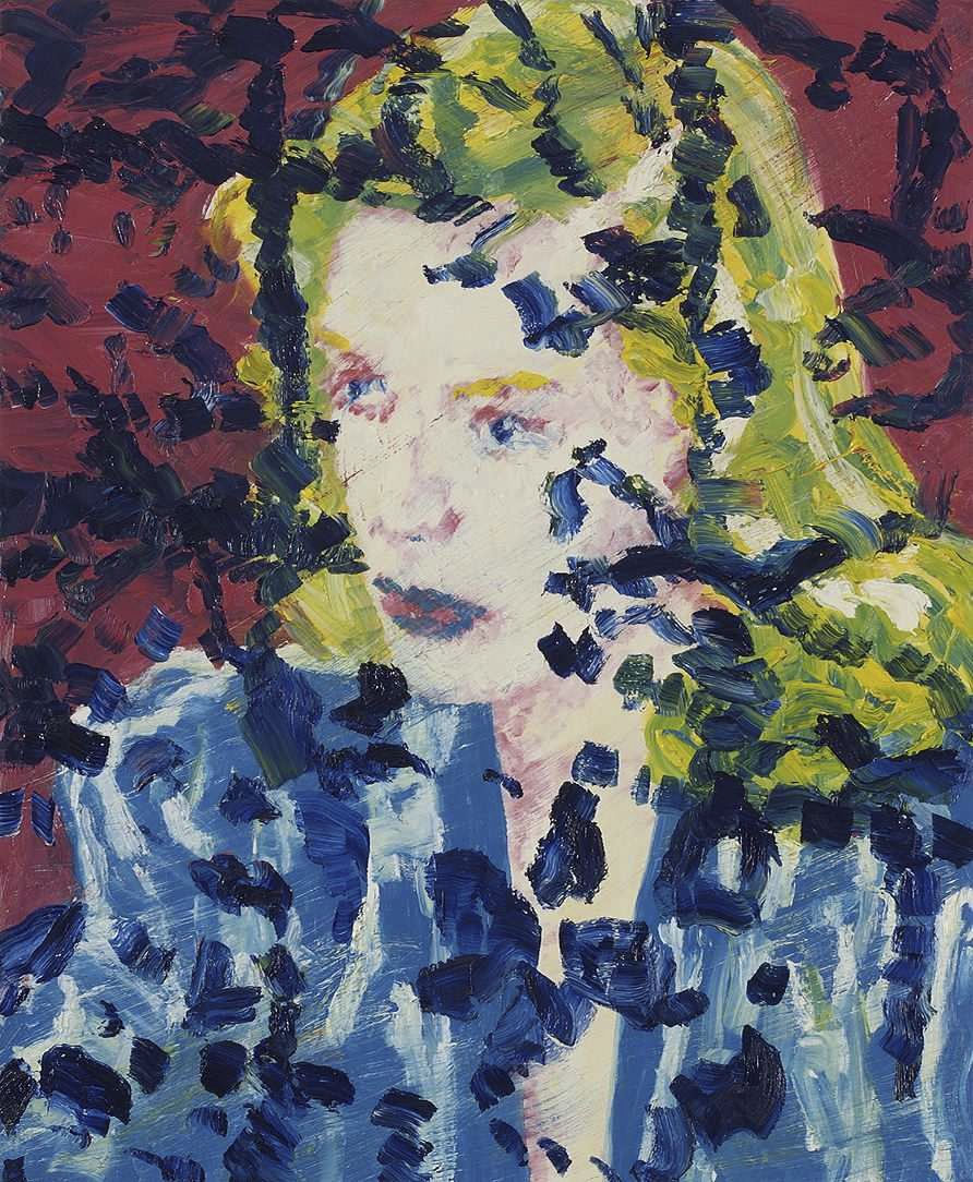 Friedemann Hahn, Ohne Titel (Kopf/Lauren Bacall), 2004