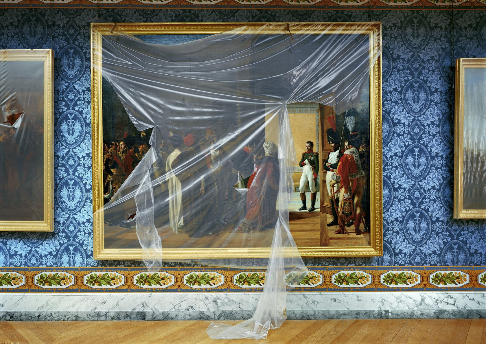 Robert Polidori, Napoléon reçoit l'Ambassadeur de Perse à Finkelstein, 27 Avril 1807, by François-Henri Mulard, 1810. Attique du Midi, Aile...