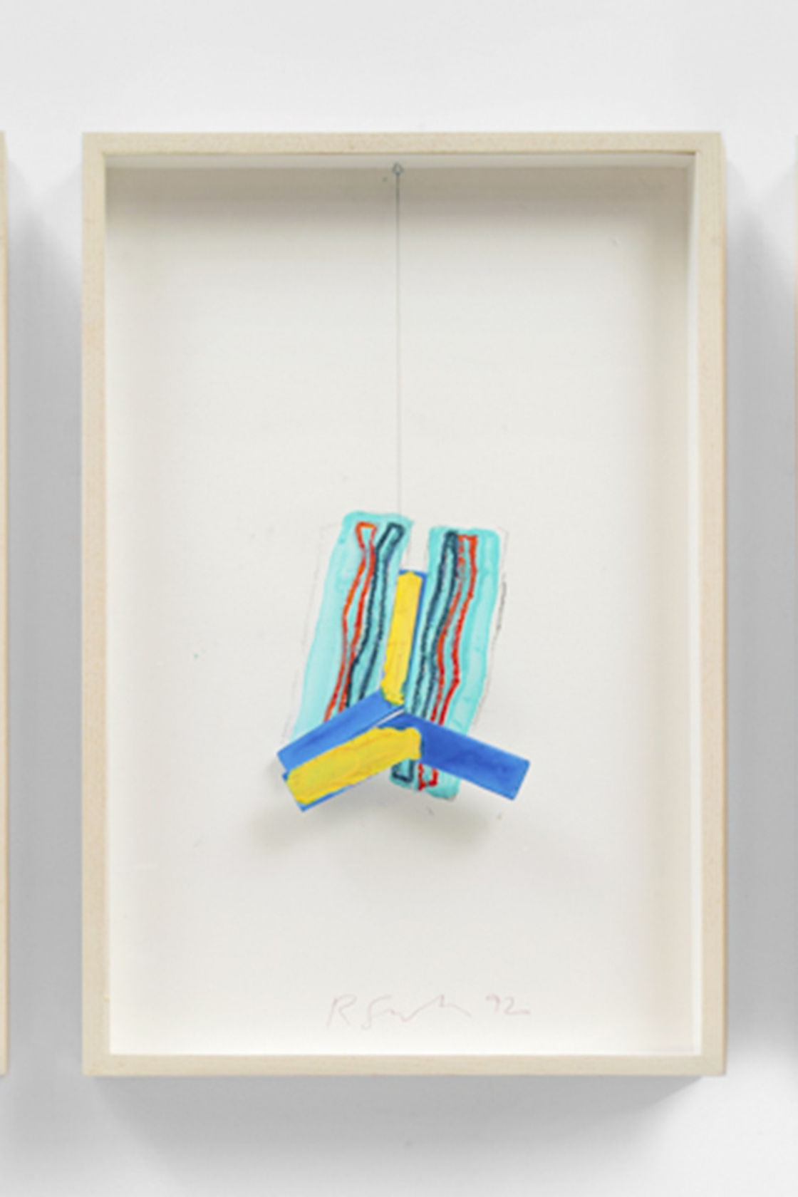 Richard Smith Untitled drawing (green, red, blue, yellow), 1992