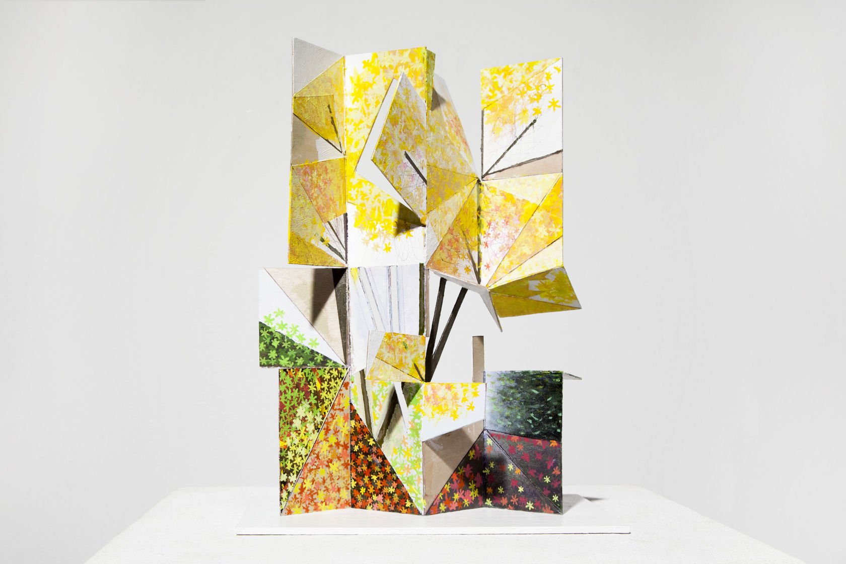 Alex Cave Autumnal Japanese Maple Tree, Folded, 2016