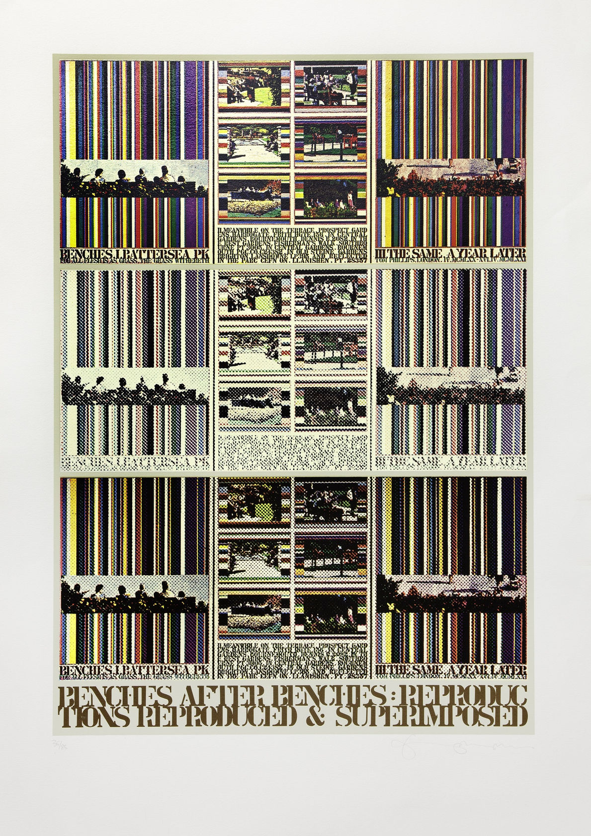 Tom Phillips Benches, 1982