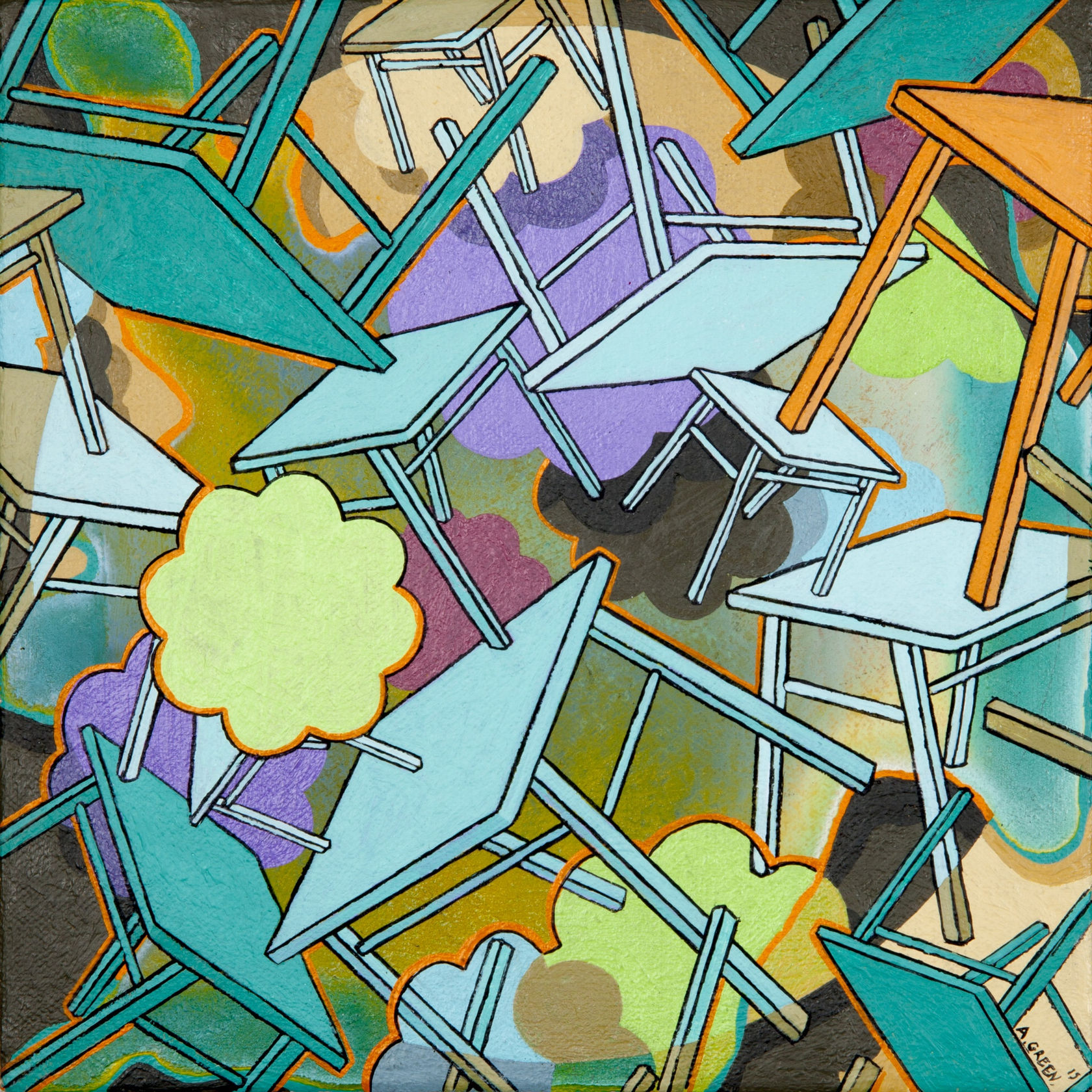 Adam Green The one with the orange table, 2015