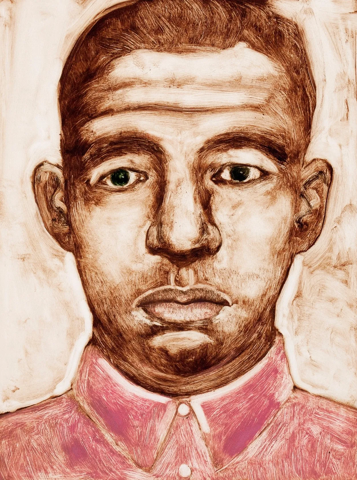 John Kirby Man in pink shirt, 2007