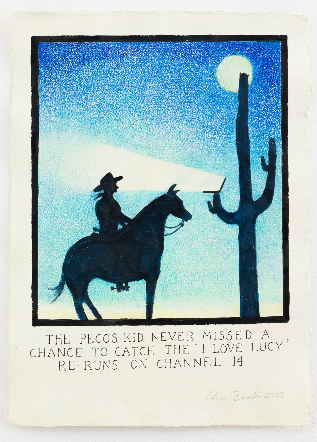 Glen Baxter The Pecos kid Never Missed a Chance to Catch the 'I Love Lucy' Re-runs on Channel 14, 2023