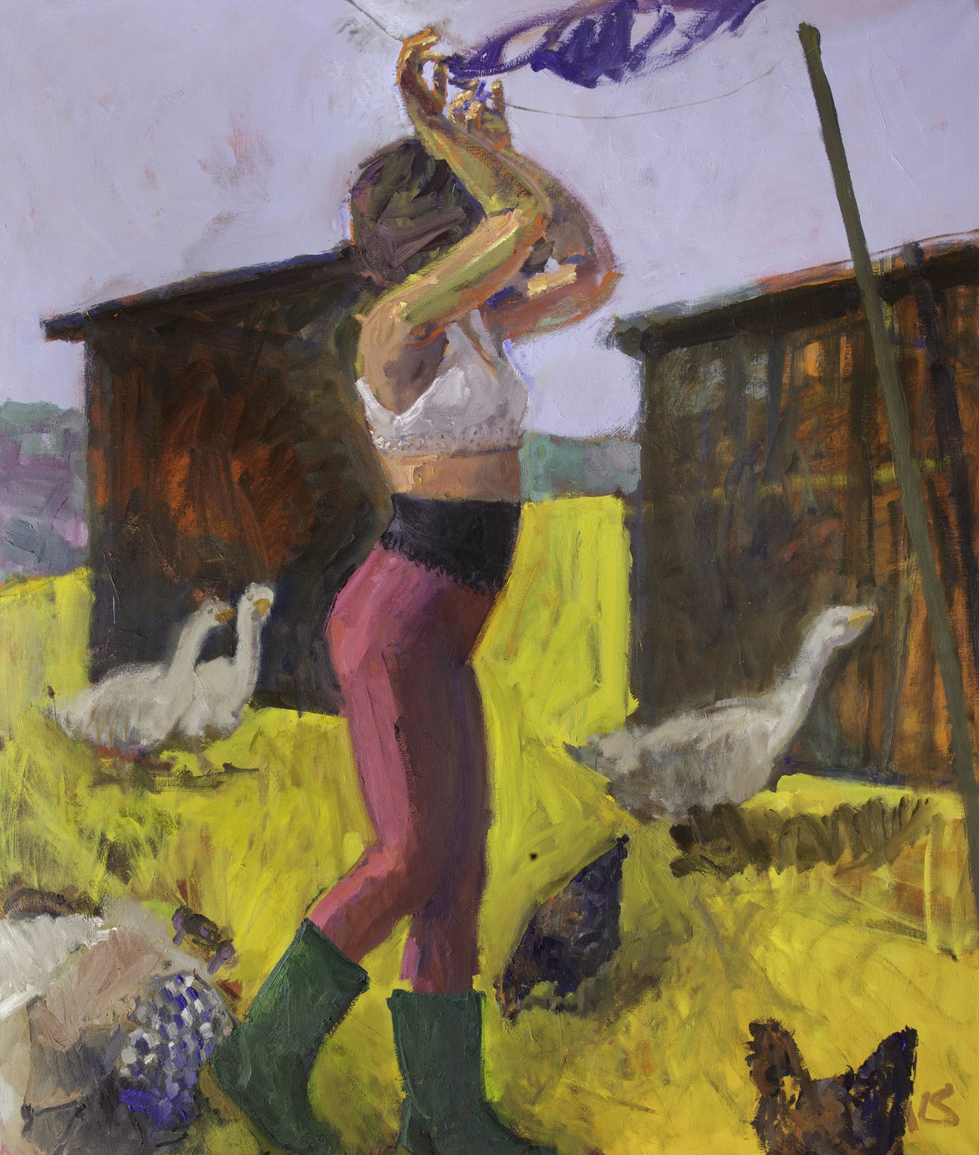 Kevin Sinnott Green Wellies & Magenta Leggings, 2014