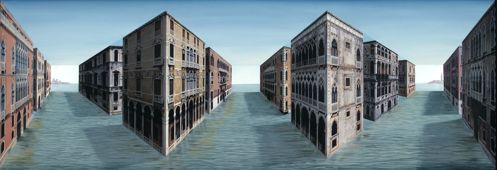 Patrick Hughes Sea City, 2008