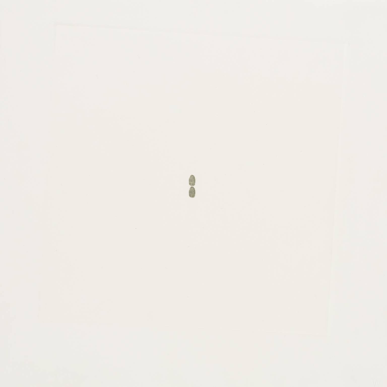 Bernard Cohen, Untitled, from White Ink Suite 1-6, 1973