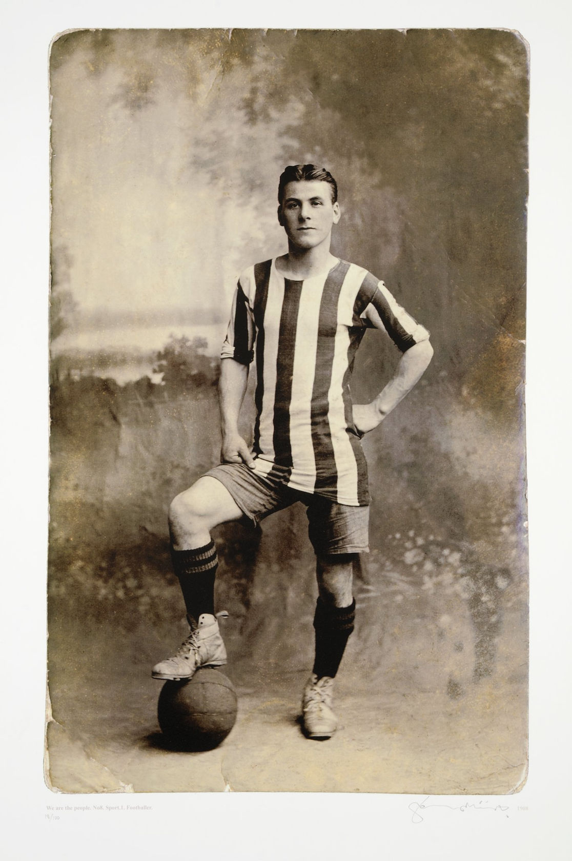 Tom Phillips We Are The People No. 8. Sport 1. Footballer 1908, 2004