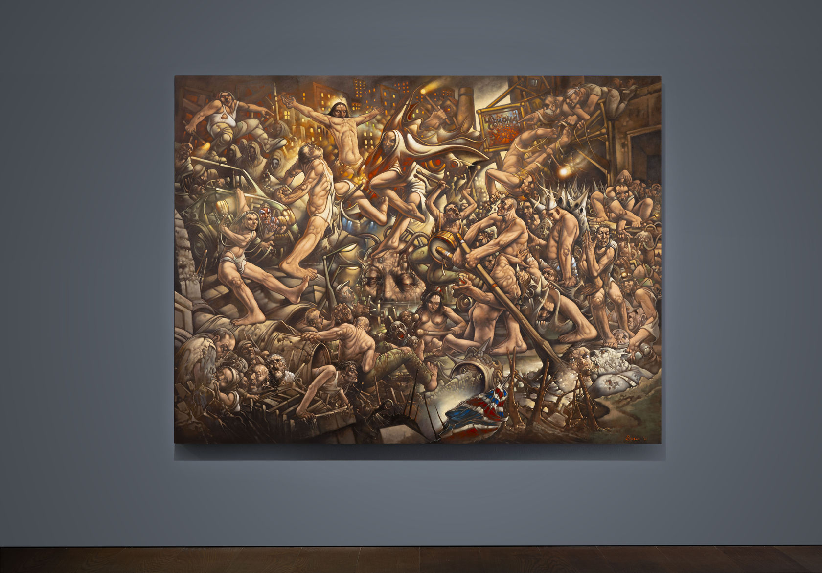 Peter Howson Phlegethon (The Fiery Third River of Hell), 2021