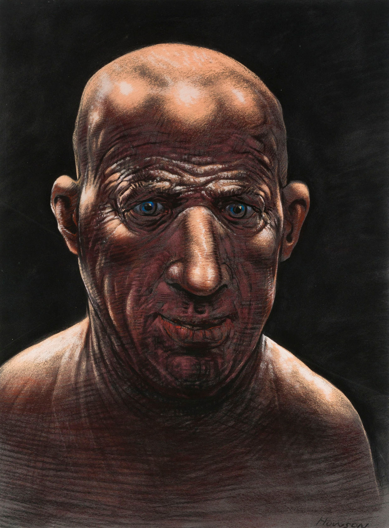 Peter Howson Self Portrait Repentant, 2001