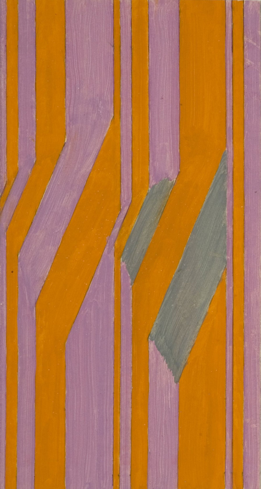 Michael Kidner Orange and Violet Stripes with Grey, 1962