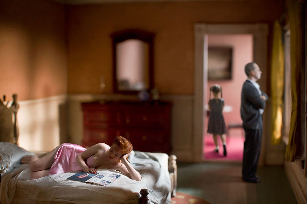 Richard Tuschman Pink Bedroom (Family), 2013